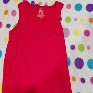 FADED GLORY KIDS** Girls plain red tank top size XL (14-16) CAN FIT WOMENS XS-S!